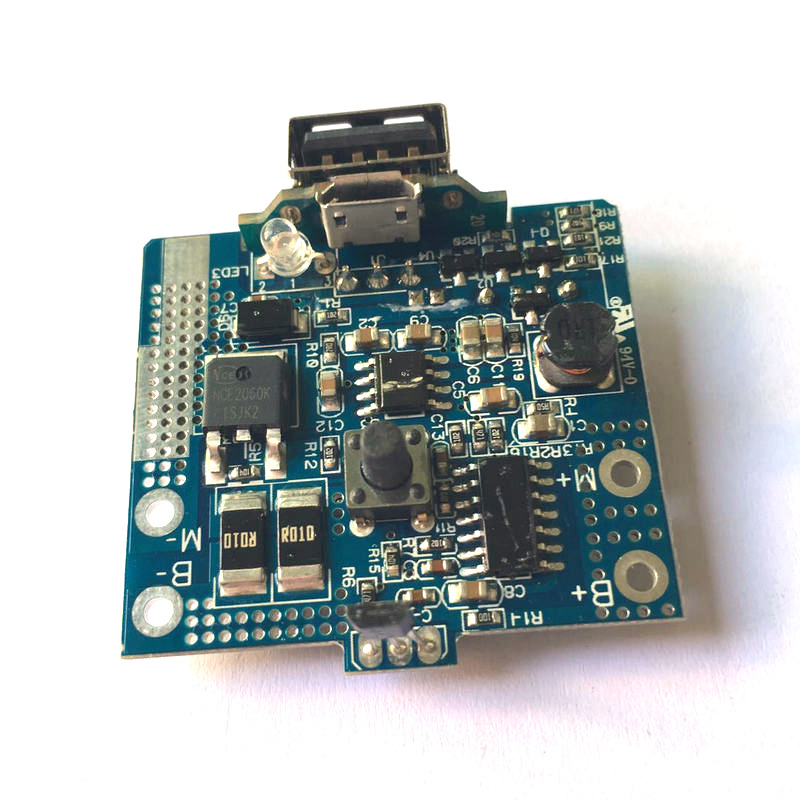 陕西便携式果汁机单节3.7V线路板带温控 充电宝 蜂鸣器PCBA电路板开发