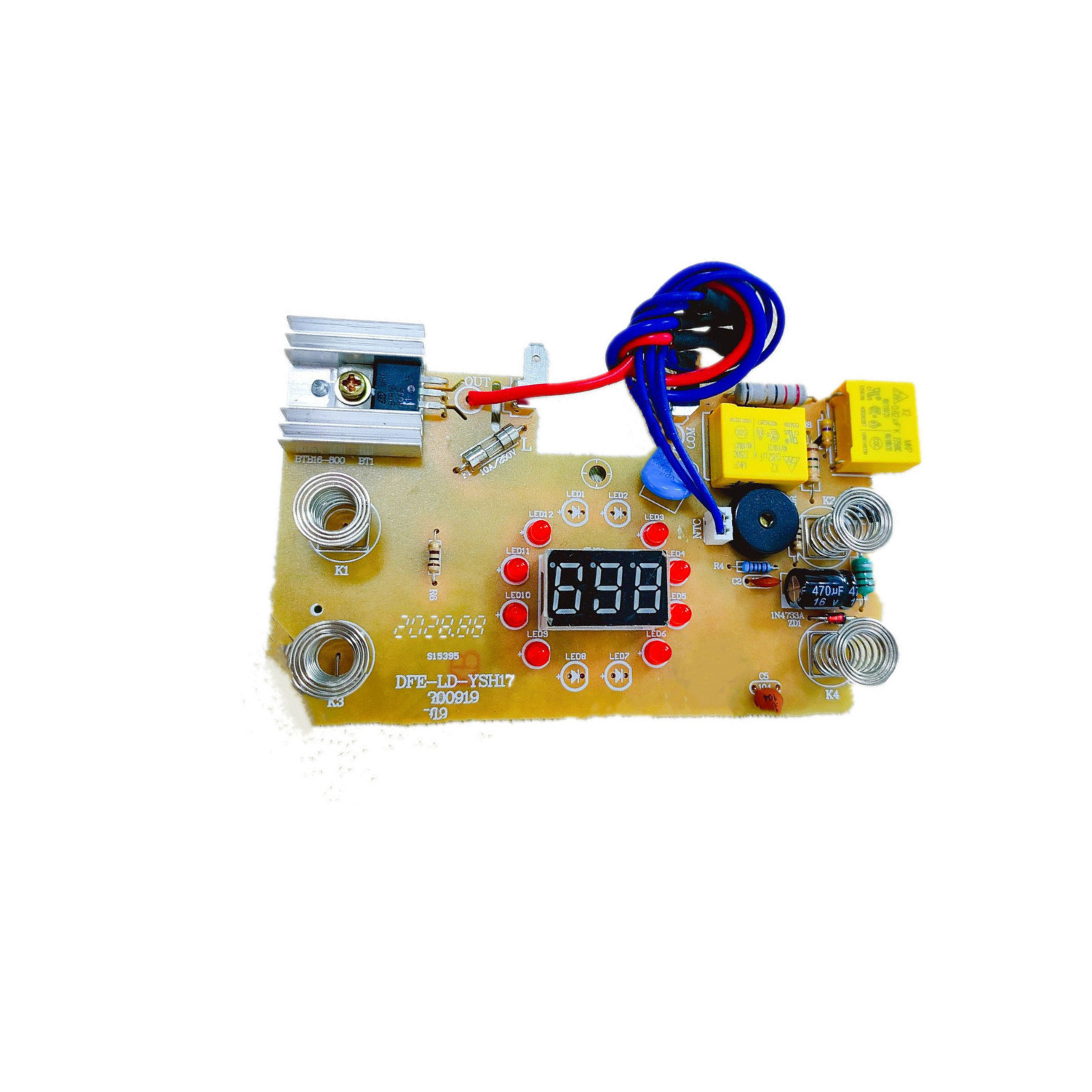 陕西便捷智能电水壶控制板方案开发设计 养生壶PCBA线路板来图做样